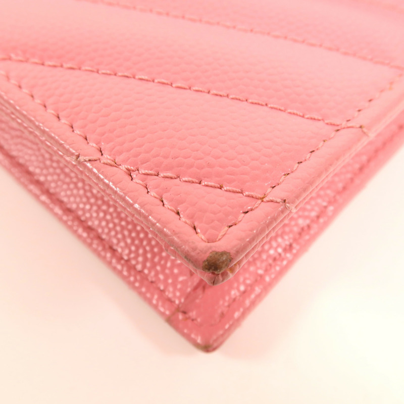 YVES SAINT LAURENT 牛皮皮革WOC金扣肩背袋-9