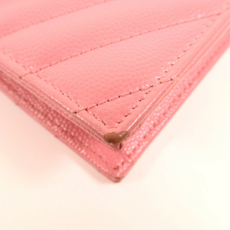 YVES SAINT LAURENT 牛皮皮革WOC金扣肩背袋-10