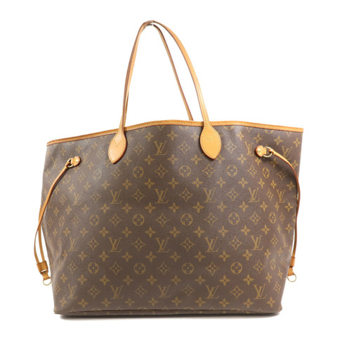 LOUIS VUITTON Monogram Neverfull GM金扣手挽袋