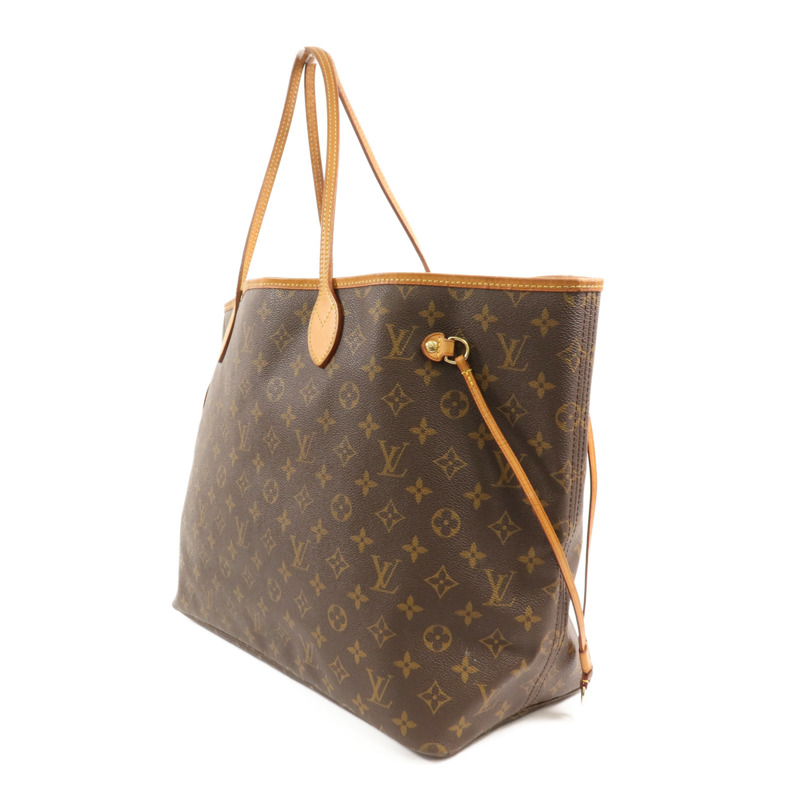 LOUIS VUITTON Monogram Neverfull GM金扣手挽袋-2