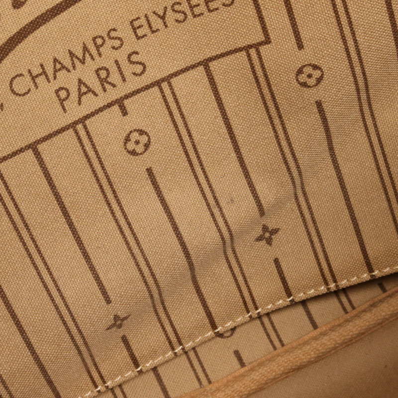 LOUIS VUITTON Monogram Neverfull GM金扣手挽袋-13