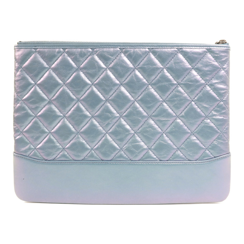 CHANEL 牛皮皮革Clutch金扣手拿包-1