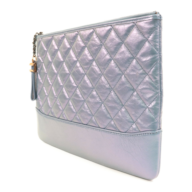 CHANEL 牛皮皮革Clutch金扣手拿包-2