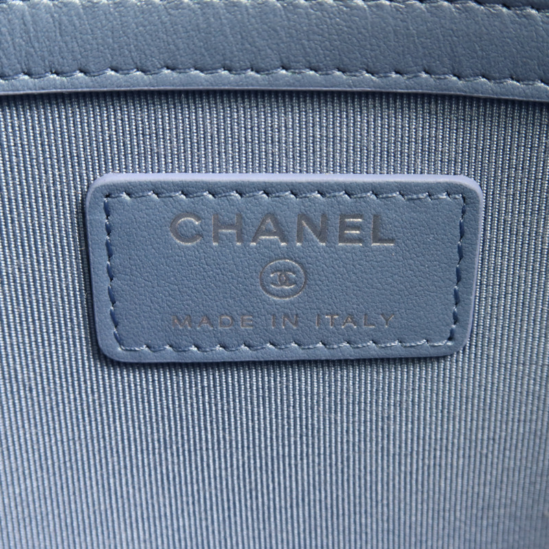 CHANEL 牛皮皮革Clutch金扣手拿包-5