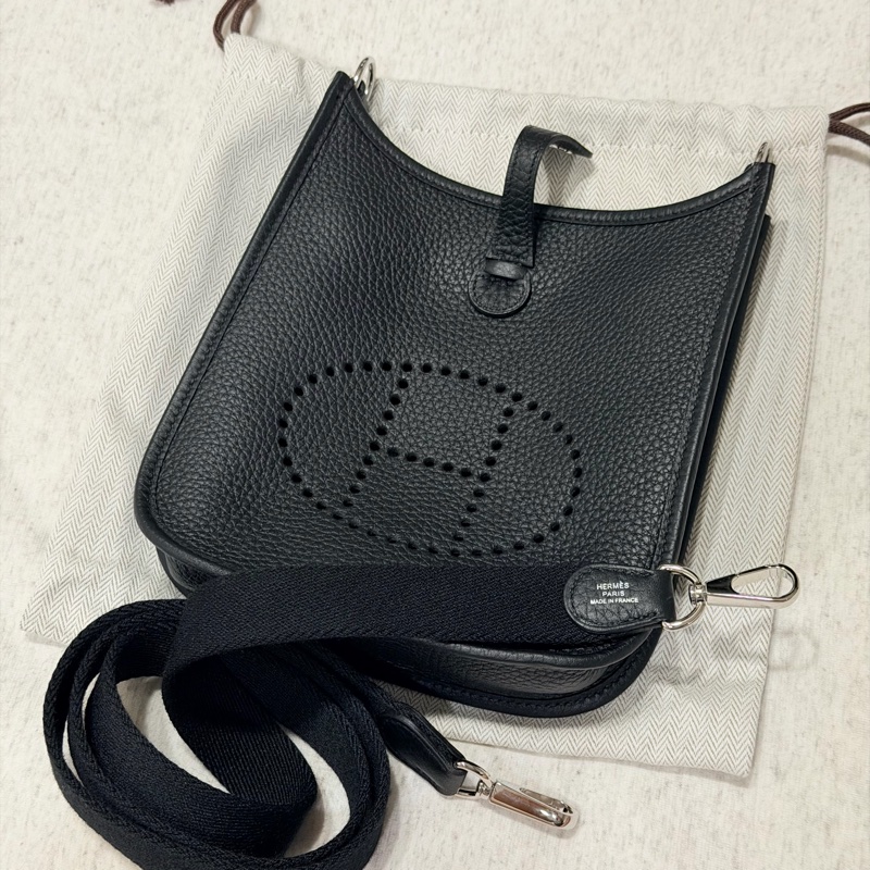 Hermes evelyne Amazone 16 愛馬仕衣服林16 黑銀-0