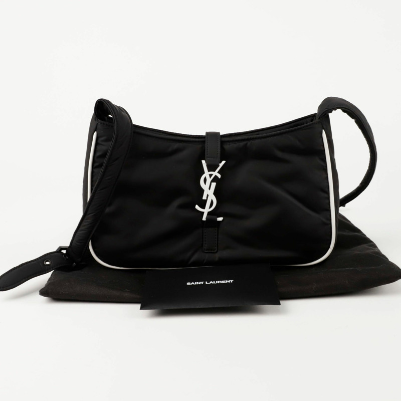 SAINT LAURENT Le 5 A 7 環保尼龍肩斜背包 733294-0