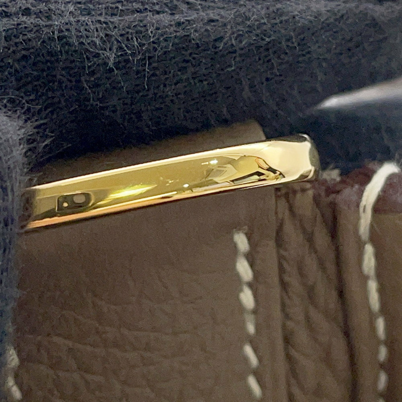 Hermes Hermès Evelyne 3 PM 單肩包,Etoupe,Taurillon Clemence,U Stamp-8