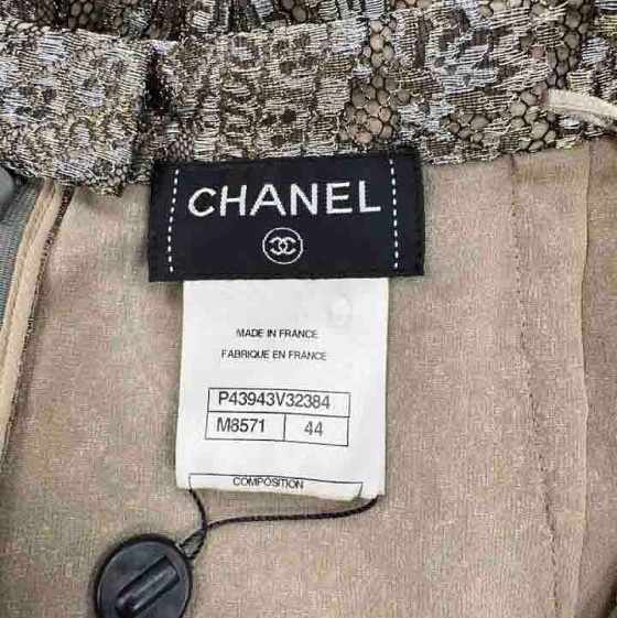 Chanel全新未穿絕美的佩斯利圖騰蕾絲裙-6