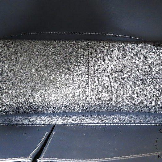 【巴黎站二手名牌專賣店】*現貨*HERMES 愛馬仕 真品*🄿刻Jypsiere 34錫器灰內拼藍吉普賽34 肩背包 斜背包-3