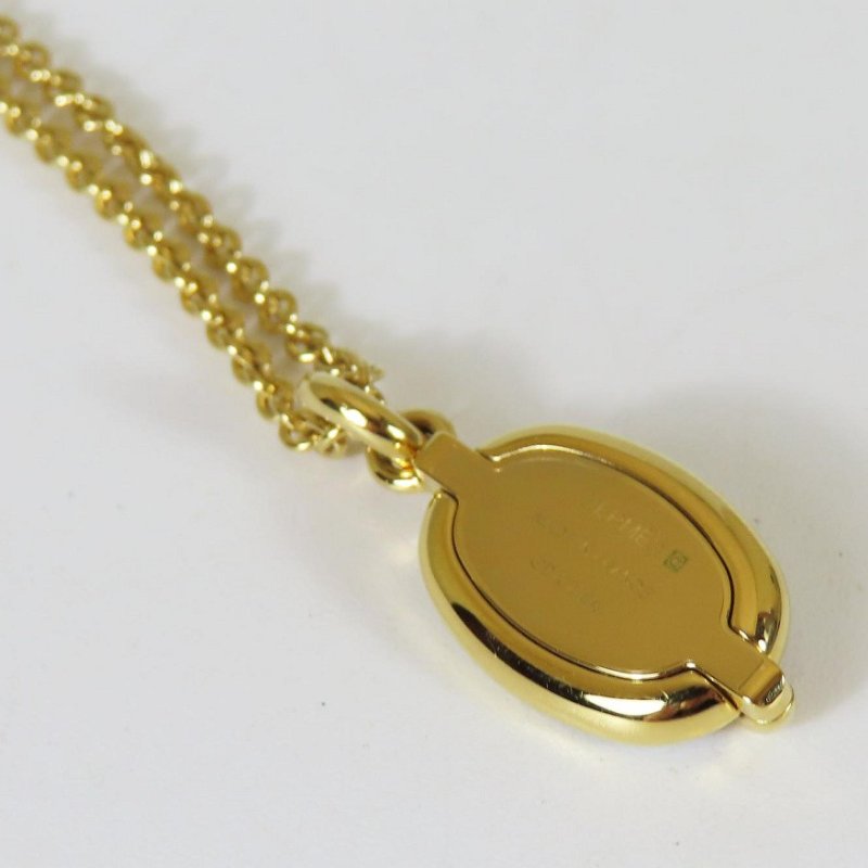 【巴黎站二手名牌專賣店】*現貨*HERMES 愛馬仕 真品*奶油白經典豬鼻子金項鍊-1