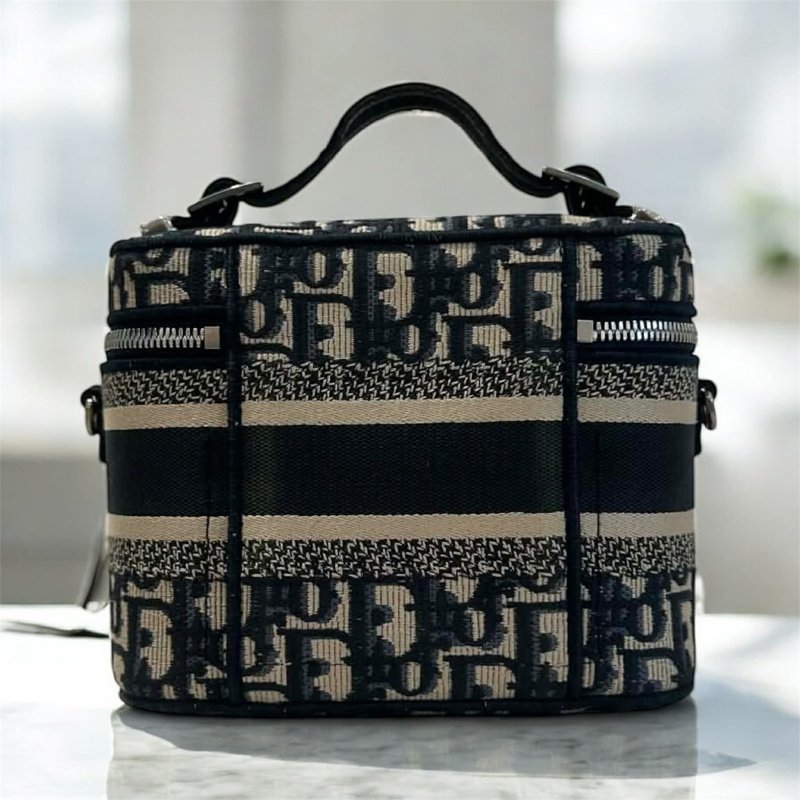 DIOR 刺繡小款手提化妝斜背包-2