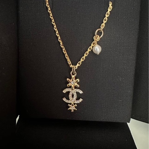 🎁Chanel 23A小花雙C項鍊✨已絕版