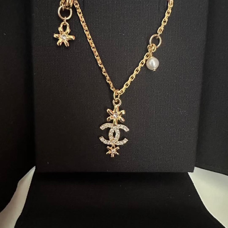 🎁Chanel 23A小花雙C項鍊✨已絕版✨香奈兒項鍊-5