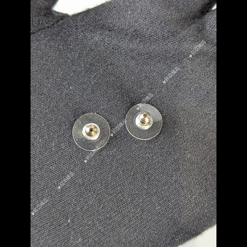 莉亞精品♡CHANEL 滿鑽大雙C耳環 二手美品-7