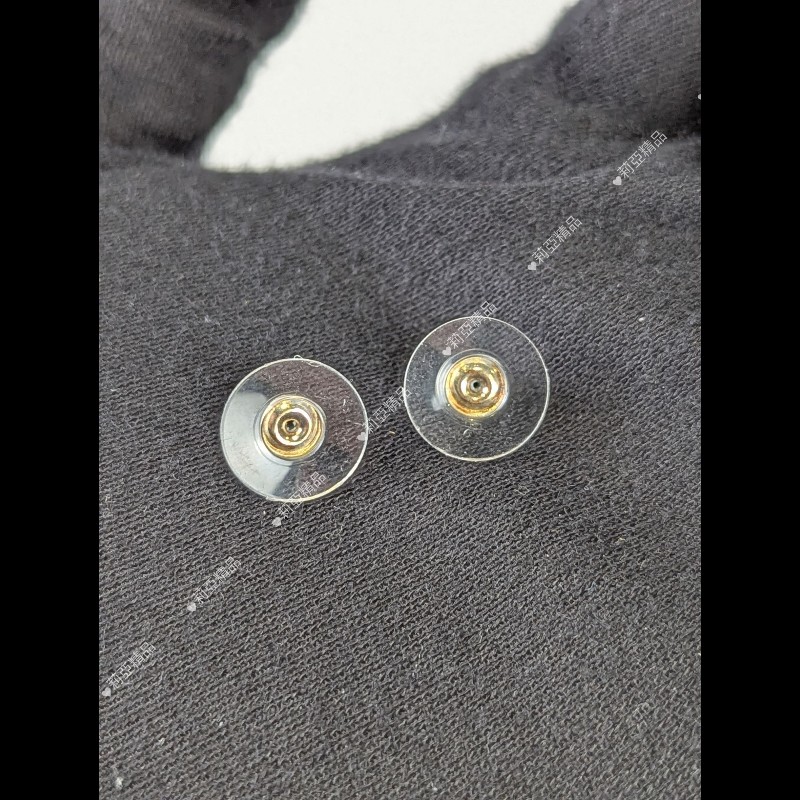 莉亞精品♡CHANEL 滿鑽大雙C耳環 二手美品-8