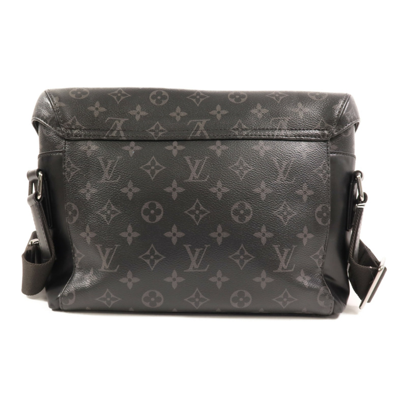 LOUIS VUITTON Monogram Eclipse Messenger PM Voyager銀扣肩背袋-1