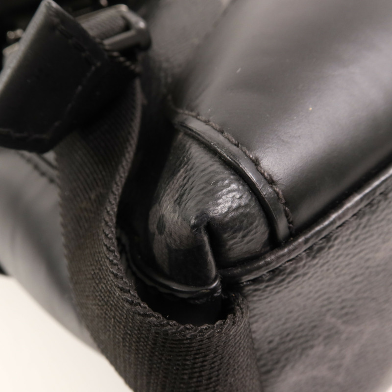 LOUIS VUITTON Monogram Eclipse Messenger PM Voyager銀扣肩背袋-6