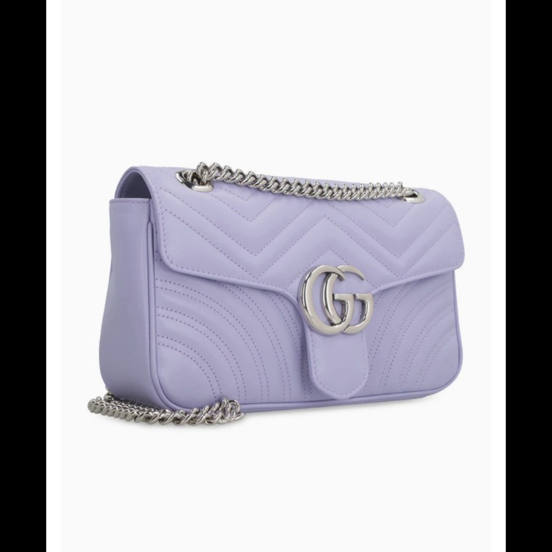 Gucci 新款 GG Marmont Sorbet雪酪粉紫色-2