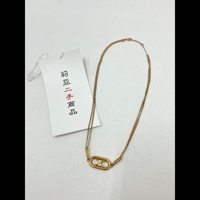 莉亞精品♡CELINE 凱旋門項鍊 二手美品-3