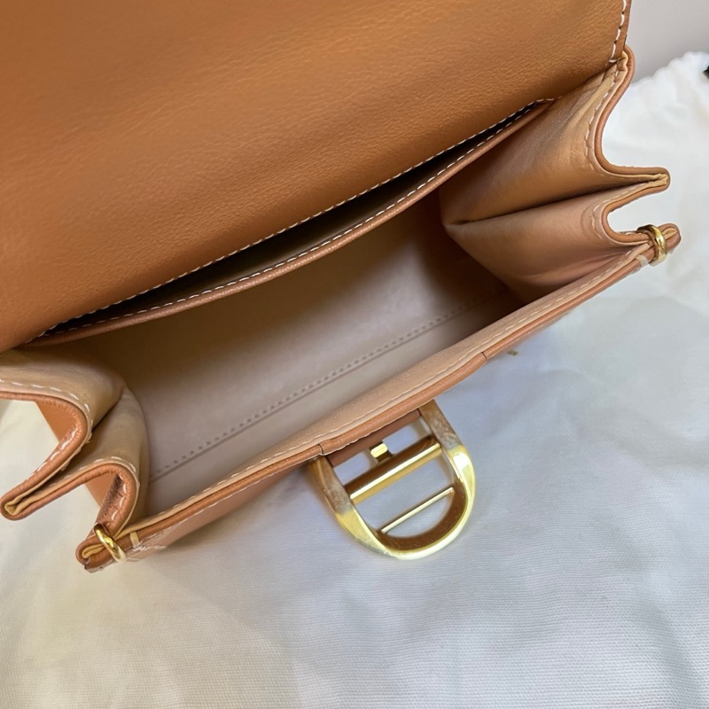 ✨Delvaux 德爾沃 外縫 brilliant 小號 焦糖色🍮-8