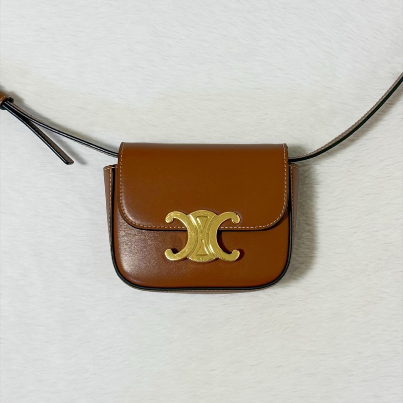 Celine Triomphe Nano Bag 焦糖棕-8