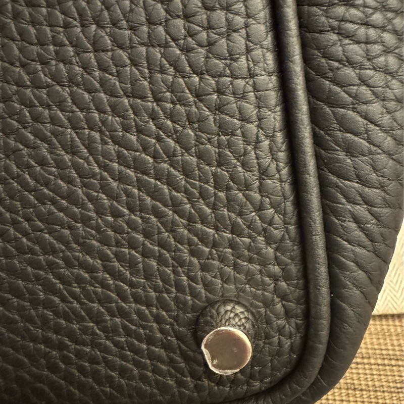 HERMES Picotin18 黑銀 stamp Y正品絲帶贈送-6