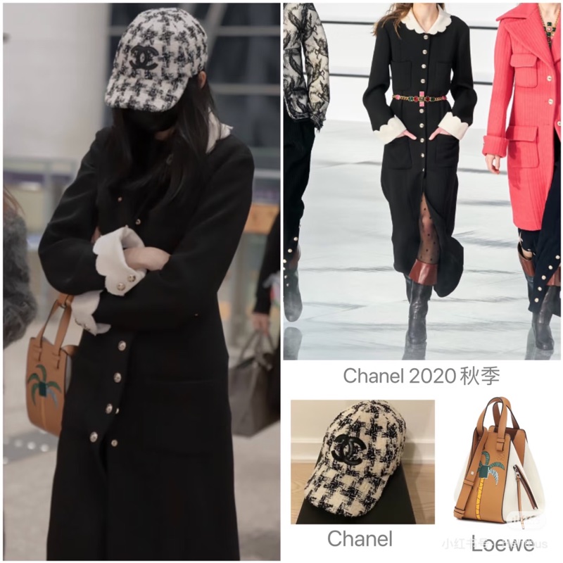 CHANEL 毛呢千鳥格經典Tweed 棒球帽鴨舌帽M🖤-5