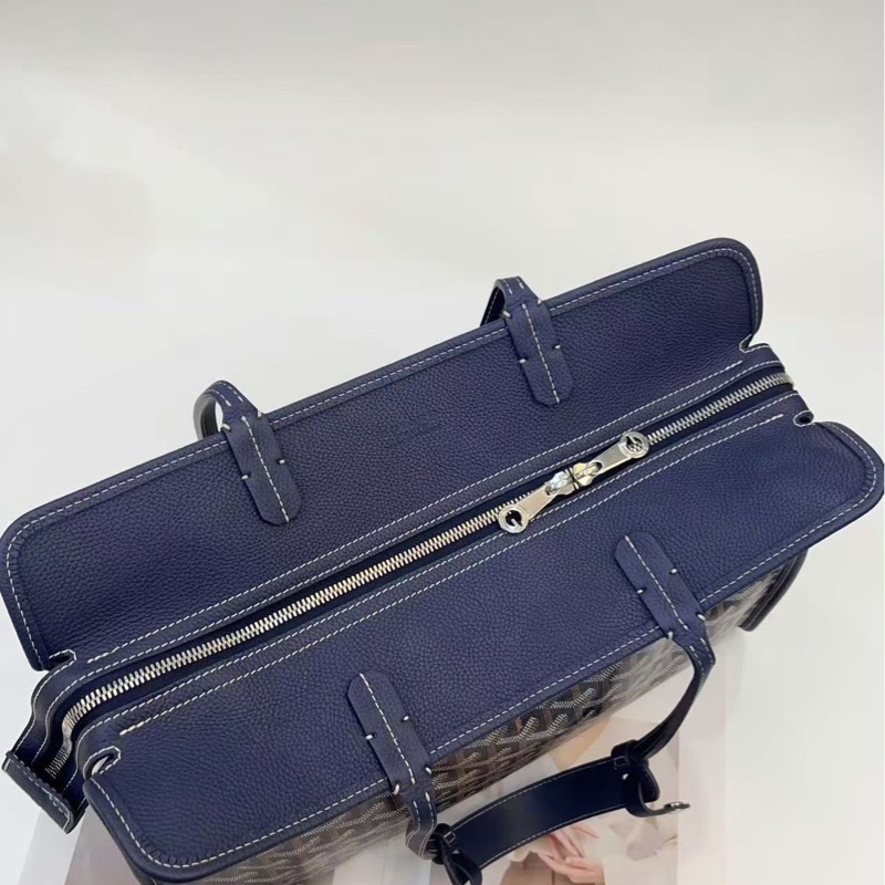 ✨Goyard 海軍藍拉鍊手提包 空間大 時尚好背💙-5