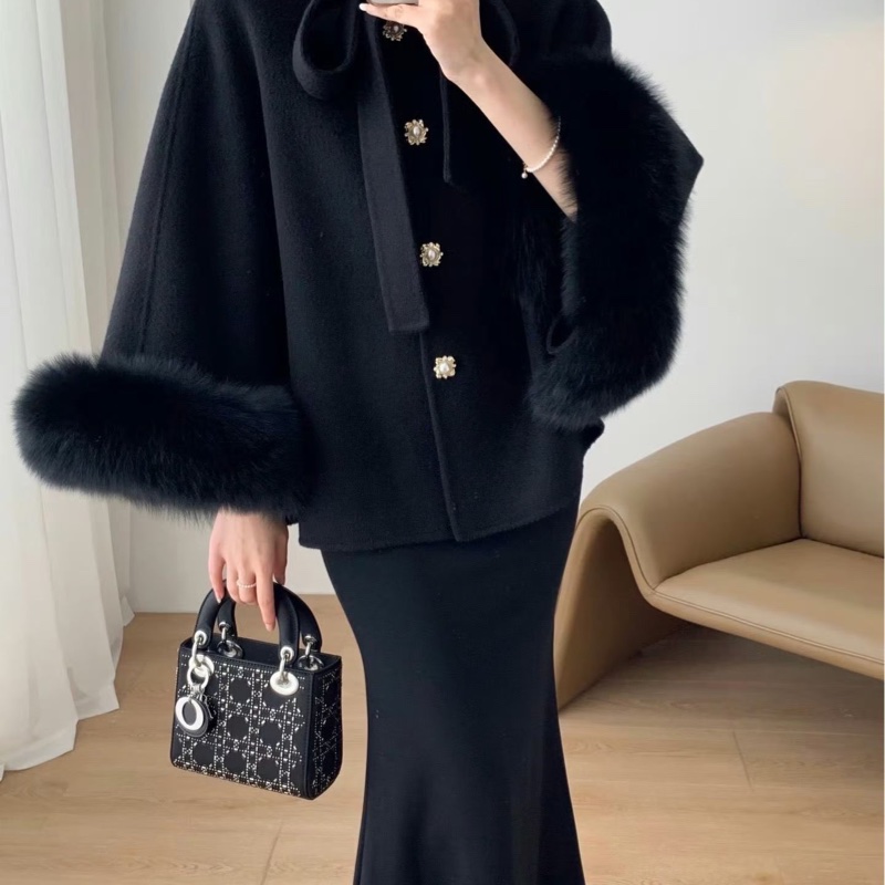 ✨ Dior 絲絨水鑽黛妃包 近新 高級感爆棚🖤專櫃20萬-1