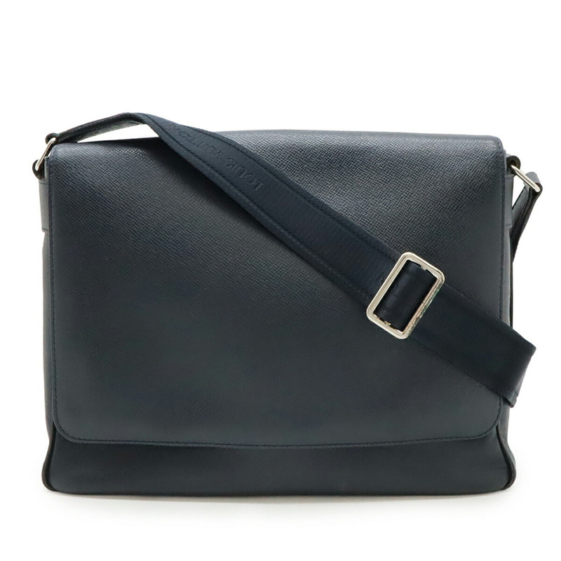 路易威登 Taiga Roman MM 單肩包，皮革，Bol，深海軍藍，M32624-0