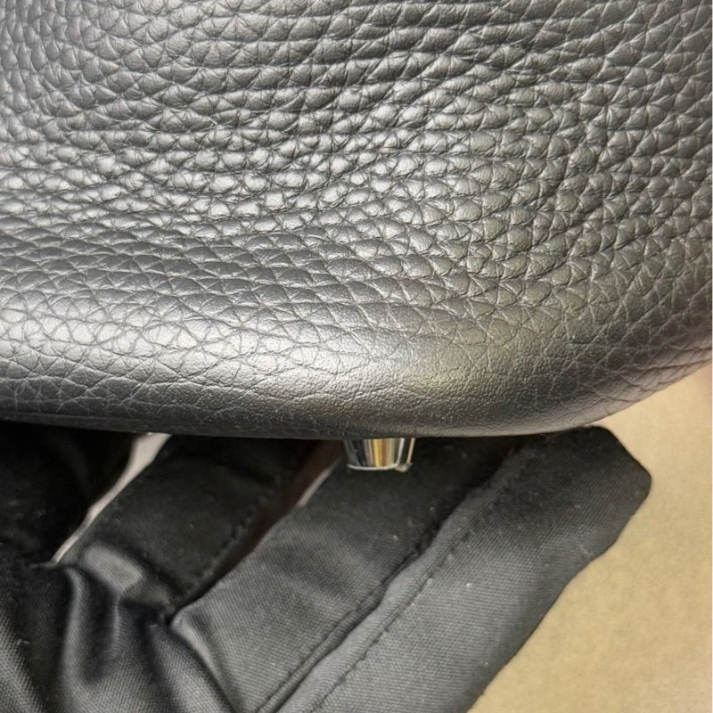 [2547] Hermès 愛馬仕 菜籃子 PICOTIN 22 黑色手提包 銀扣-4