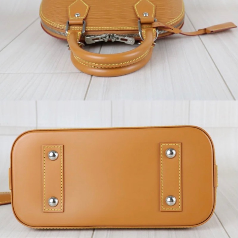 「JL精品代購」98新 LV 新款貝殼alma bb寬肩帶 焦糖色-3