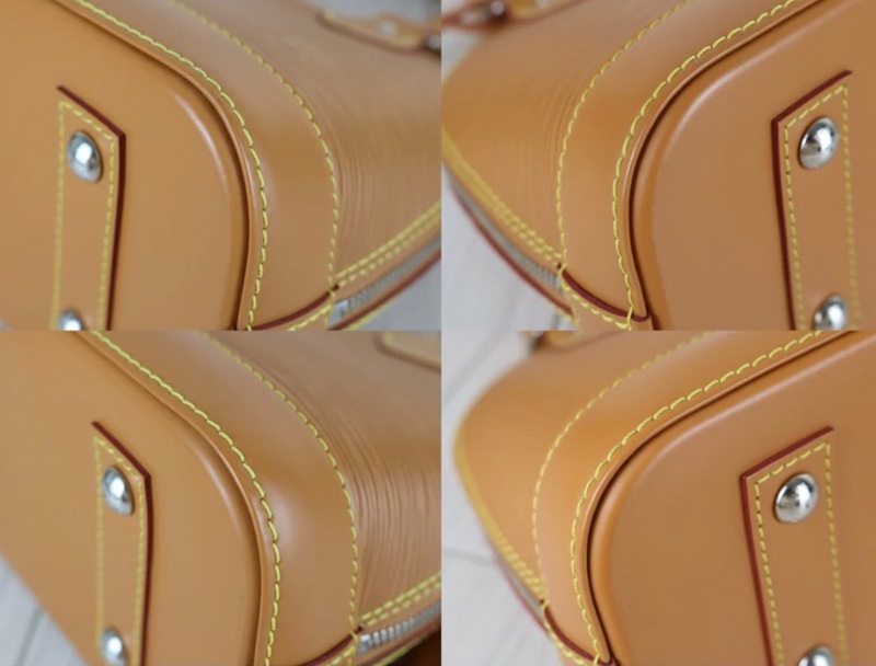 「JL精品代購」98新 LV 新款貝殼alma bb寬肩帶 焦糖色-5