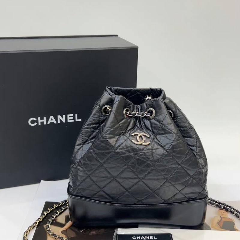 ✨Chanel 絕美 黑色流浪背包 小號 98新🖤 趙露思同款-0