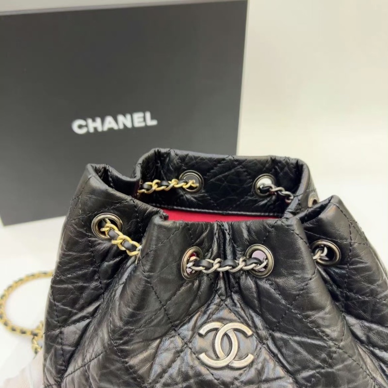 ✨Chanel 絕美 黑色流浪背包 小號 98新🖤 趙露思同款-1