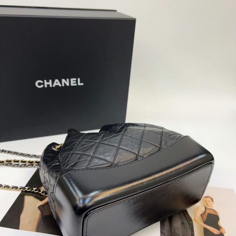 ✨Chanel 絕美 黑色流浪背包 小號 98新🖤 趙露思同款-3
