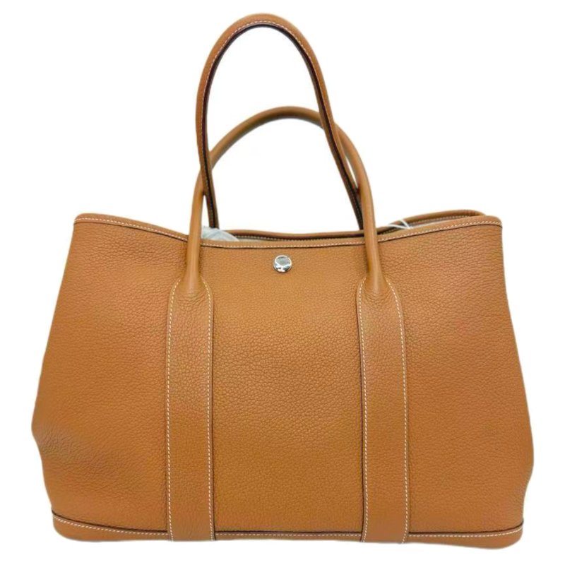 ［2352］Hermès 愛馬仕 GARDEN PARTY36（棕色）銀扣 TOGO皮-1