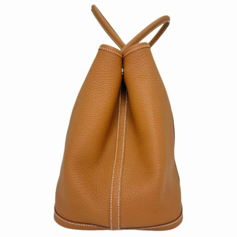 ［2352］Hermès 愛馬仕 GARDEN PARTY36（棕色）銀扣 TOGO皮-2