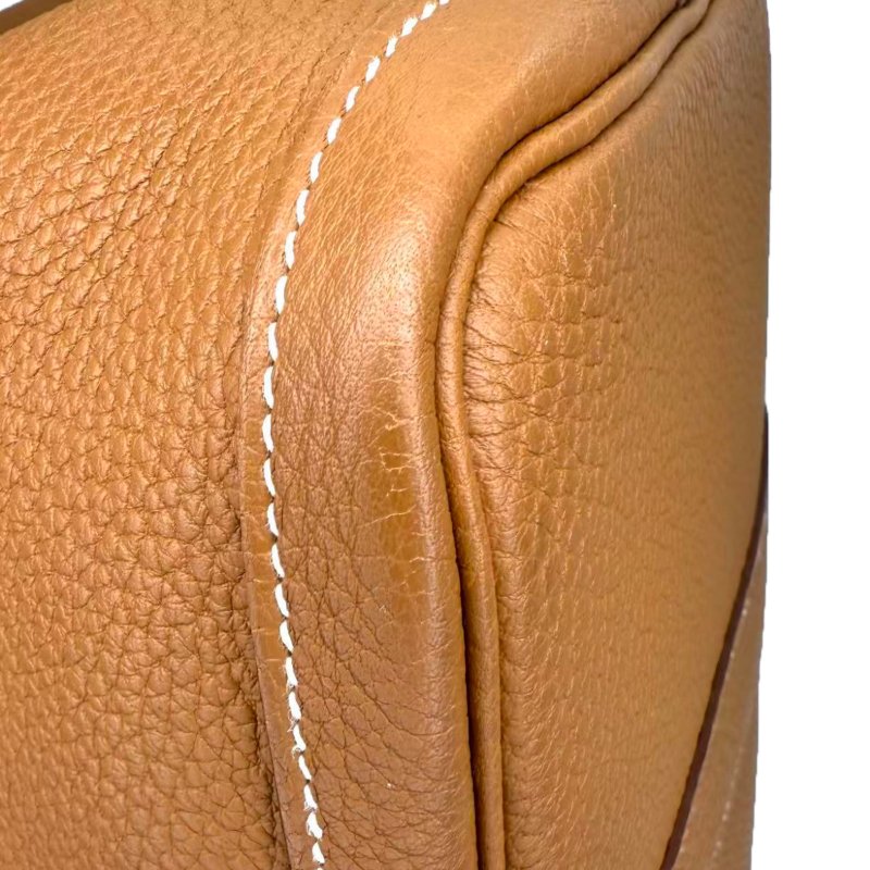 ［2352］Hermès 愛馬仕 GARDEN PARTY36（棕色）銀扣 TOGO皮-9