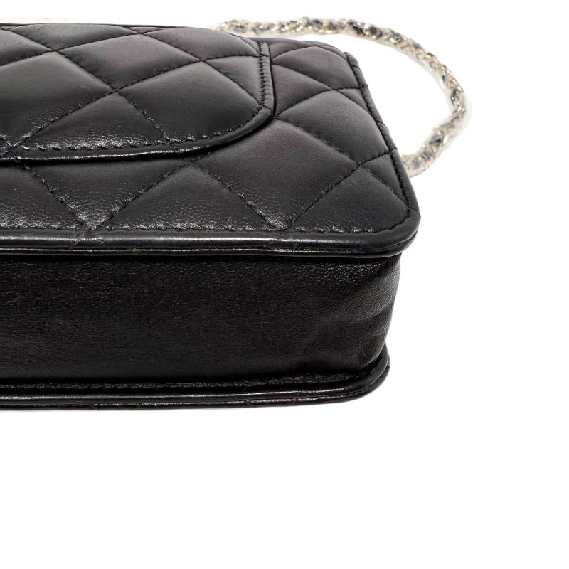 [2310] 香奈兒Chanel Woc  黑金(牛皮) 中號-9