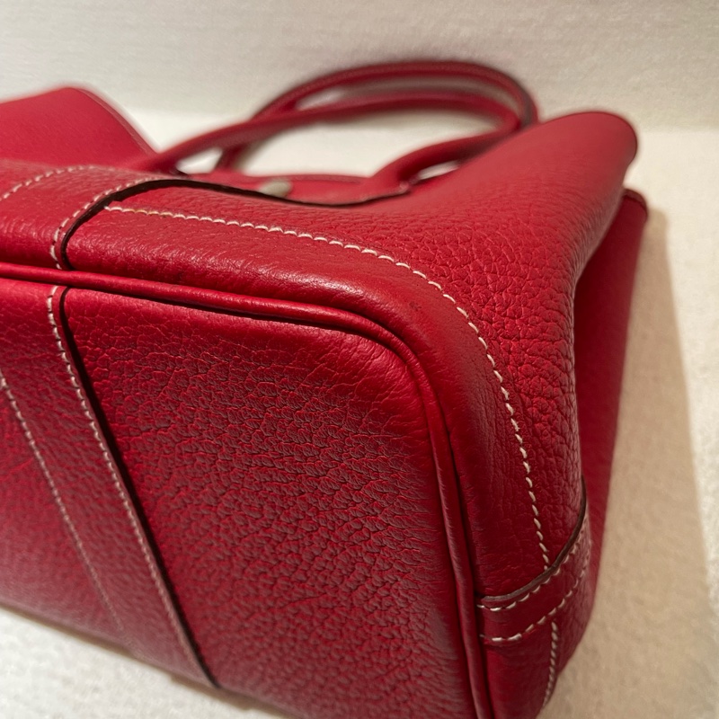 Hermès Garden Party 30 紅色花園包-9