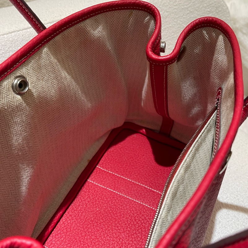 Hermès Garden Party 30 紅色花園包-10