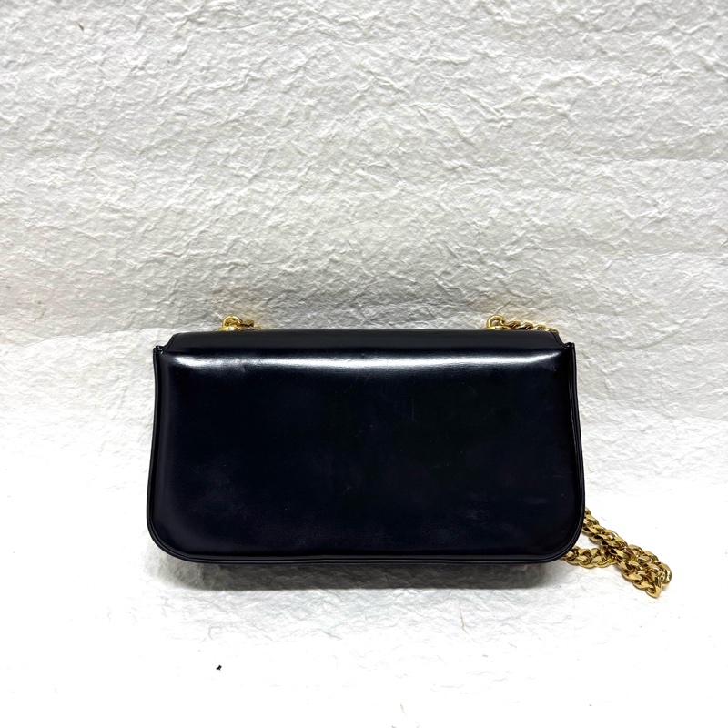 Celine 經典黑金凱旋門腋下包-1