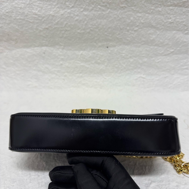 Celine 經典黑金凱旋門腋下包-3