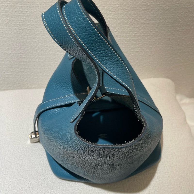 愛馬仕 Hermès Picotin Lock 18 藍色菜籃子-4