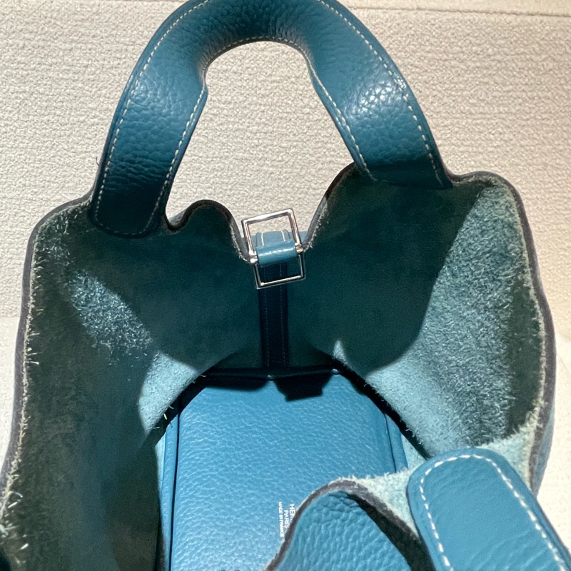 愛馬仕 Hermès Picotin Lock 18 藍色菜籃子-6