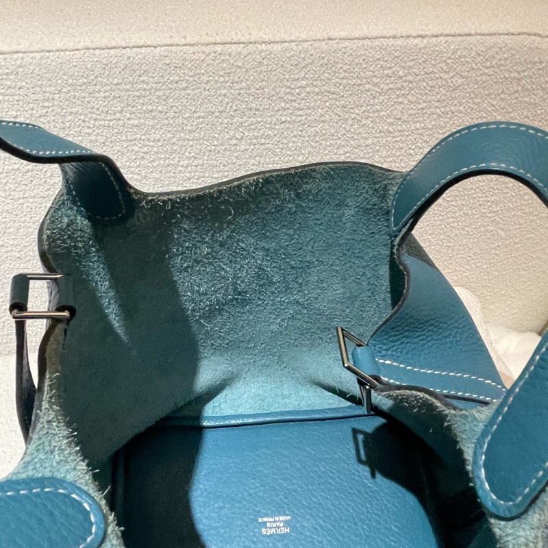 愛馬仕 Hermès Picotin Lock 18 藍色菜籃子-8