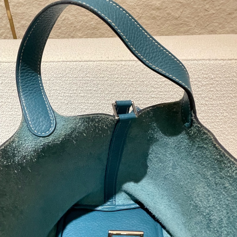 愛馬仕 Hermès Picotin Lock 18 藍色菜籃子-9