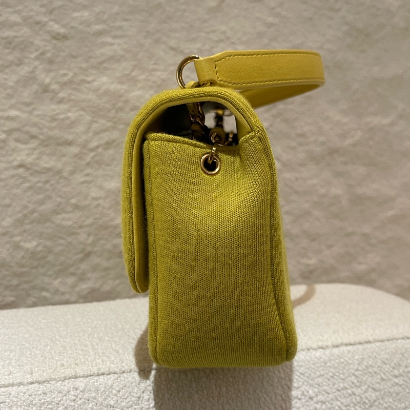 Chanel Mini Flap Bag 檸檬黃 肩背斜背兩用包-1