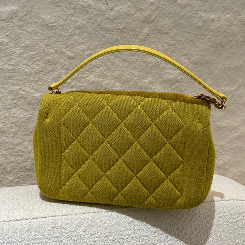 Chanel Mini Flap Bag 檸檬黃 肩背斜背兩用包-2